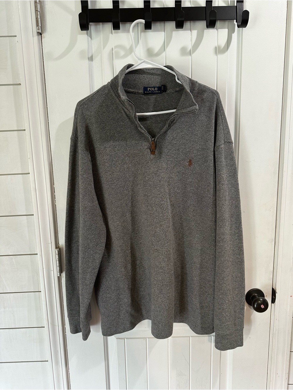Polo by Ralph Lauren Gray Half-Zip Pullover Sweater